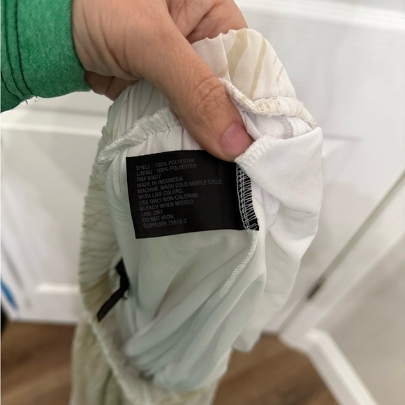 Worthington Maxi Skirt White And Tan Broomstick Sheer Bottom Size Small Y2K - Picture 5 of 5